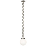 Bellamy Pendant - Pewter / White