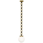 Bellamy Pendant - Soft Brass / Bronze / White