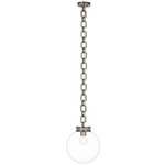 Bellamy Pendant - Pewter / Clear