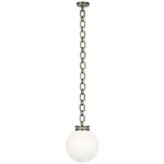 Bellamy Pendant - Pewter / White