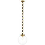Bellamy Pendant - Soft Brass / Bronze / Clear