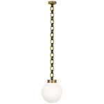 Bellamy Pendant - Soft Brass / Bronze / White