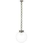 Bellamy Pendant - Pewter / Clear