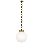 Bellamy Pendant - Soft Brass / Bronze / White