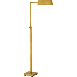 Adley Adjustable Pharmacy Floor Lamp - Hand-Rubbed Antique Brass