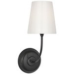 Vendome Glass Wall Sconce - Bronze / White Glass