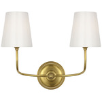 Vendome Glass Bathroom Vanity Light - Hand-Rubbed Antique Brass / White Glass