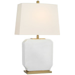 Monique Table Lamp - Venetian White / Linen