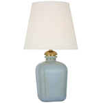 Josy Cordless Table Lamp - Silk Blue / Linen