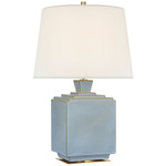 Meurice Table Lamp - Silk Blue / Linen