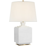 Meurice Table Lamp - Venetian White / Linen