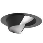Aether Atomic 1 inch Round Wall Wash with Trim - Black