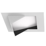Aether Atomic 1 inch Square Wall Wash with Trim - White