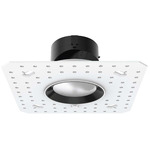 Aether 2 inch Round Trimless Adjustable Downlight - Black