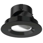 Aether 2 inch Round Adjustable Downlight with Trim - Black