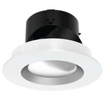 Aether 2 inch Round Adjustable Downlight with Trim - White / Haze Reflector