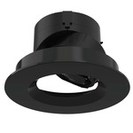 Aether 2 inch Round Adjustable Downlight with Trim - Black