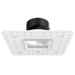 Aether 2 inch Square Trimless Adjustable Downlight - White