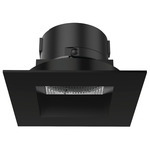 Aether 2 inch Square Downlight with Trim - Black