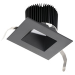 Aether 3.5 inch Square Wall Wash with Trim - Black