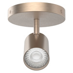 Pipe Color-Select Adjustable Spot Monopoint - Brushed Nickel / Frosted