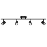 Pipe Color-Select Adjustable Spot Fixed Rail - Black