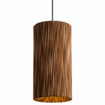 Lamella Scraplights Pendant - Black / Natural