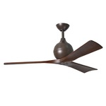 Irene Ceiling Fan - Textured Bronze / Walnut Tone