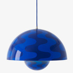 Flowerpot VP2 Pendant - Cobalt Blue & Twilight Blue Pattern