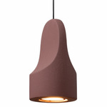 Parga Ceramic Pendant - Black / Burgundy