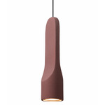 Parga Ceramic Pendant - Black / Burgundy