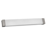 Algiers Color-Select Bathroom Vanity Light - Satin Nickel / White