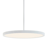 Edge Color-Select Round Pendant - White / White