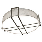 Lambert Color-Select Ceiling Light - Satin Nickel / White Acrylic
