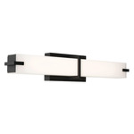 Miller Color-Select Bathroom Vanity Light - Black / White