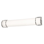 Pacific Color-Select Bathroom Vanity Light - Satin Nickel / White