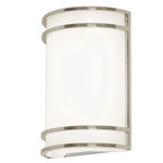 Ventura Color-Select Wall Light - Brushed Nickel / White