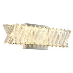 Alya Color-Select Wall Sconce - Polished Nickel / Crystal
