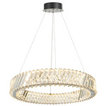 Alya Color-Select Chandelier - Polished Nickel / Crystal
