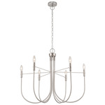 Foundry Chandelier - Brushed Nickel