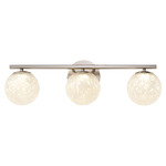 Forma Color-Select Bathroom Vanity Light - Brushed Nickel / Ice