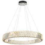 Alya Color-Select Chandelier - Polished Nickel / Crystal