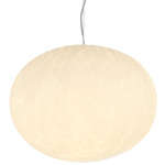 Portico Color-Select Pendant - Satin Nickel / White Lava