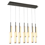 Lumina Color-Select Linear Multi-Light Pendant - Forged Bronze / Alabaster