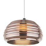 Haze Pendant - Black / Espresso Copper