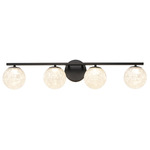 Forma Color-Select Bathroom Vanity Light - Black / Ice