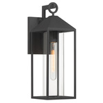 Portside Outdoor Wall Light - Black / Clear