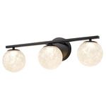 Forma Color-Select Bathroom Vanity Light - Black / Ice