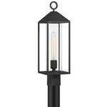 Portside Outdoor Post Light - Black / Clear