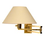Master 3-Way Swing Arm Lamp - Polished Brass